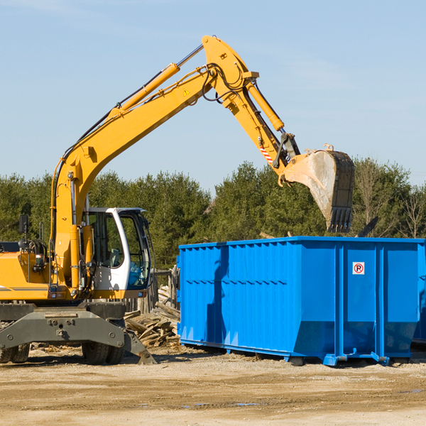 are there any restrictions on where a residential dumpster can be placed in Bolt West Virginia